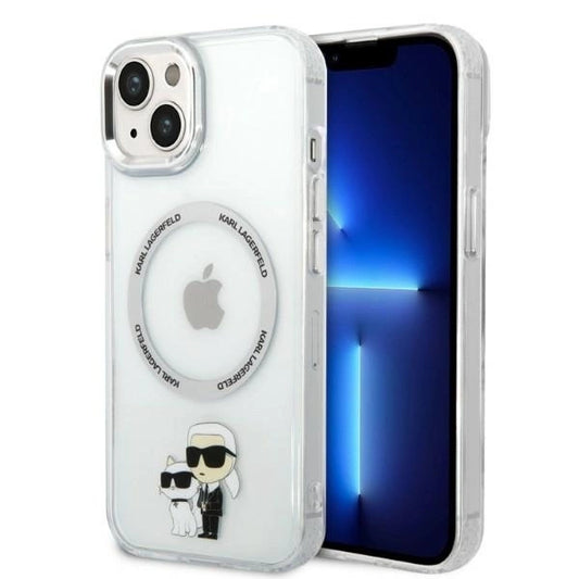 Karl Lagerfeld KLHMP14MHNKCIT iPhone 14 Plus 6.7" hardcase transparent Iconic Karl&amp;Choupette Magsafe_0