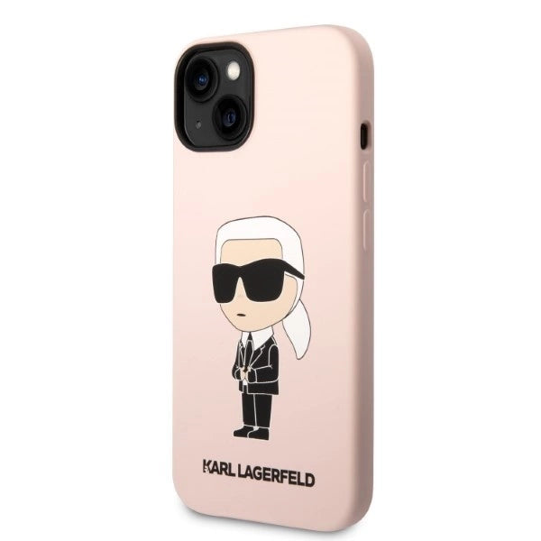 Karl Lagerfeld KLHMP14MSNIKBCP iPhone 14 Plus 6.7" hardcase pink/pink Silicone Ikonik Magsafe_1