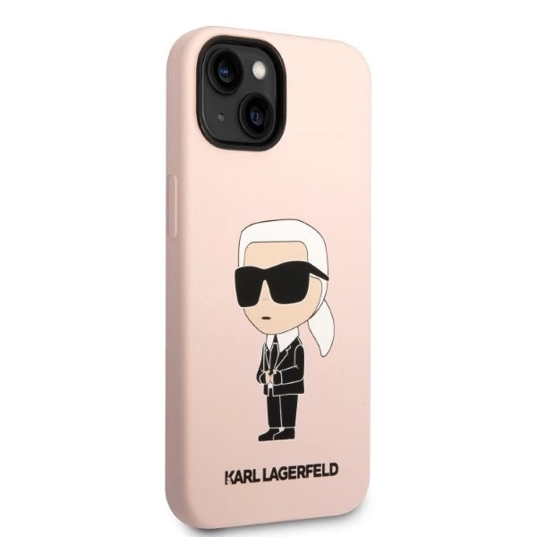 Karl Lagerfeld KLHMP14MSNIKBCP iPhone 14 Plus 6.7" hardcase pink/pink Silicone Ikonik Magsafe_3