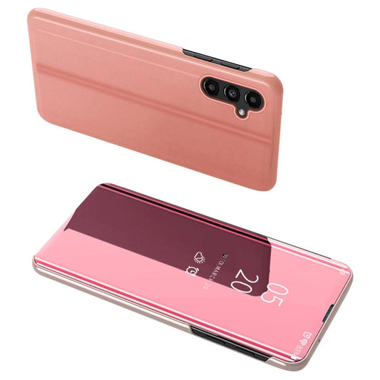 Clear View Case for Samsung Galaxy A54 5G flip cover pink_0