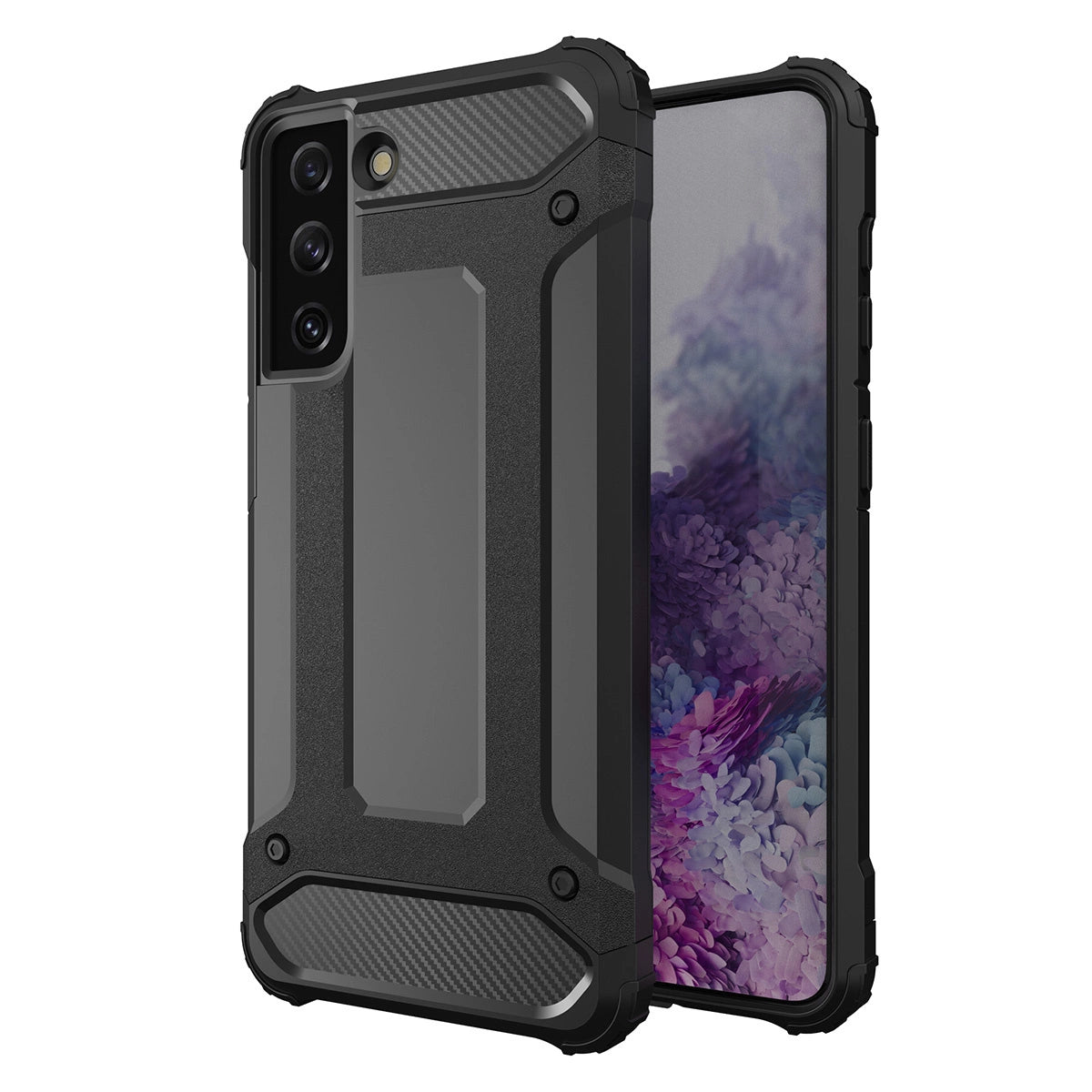 Hybrid Armor case for Samsung Galaxy S23+ armored hybrid case black_0