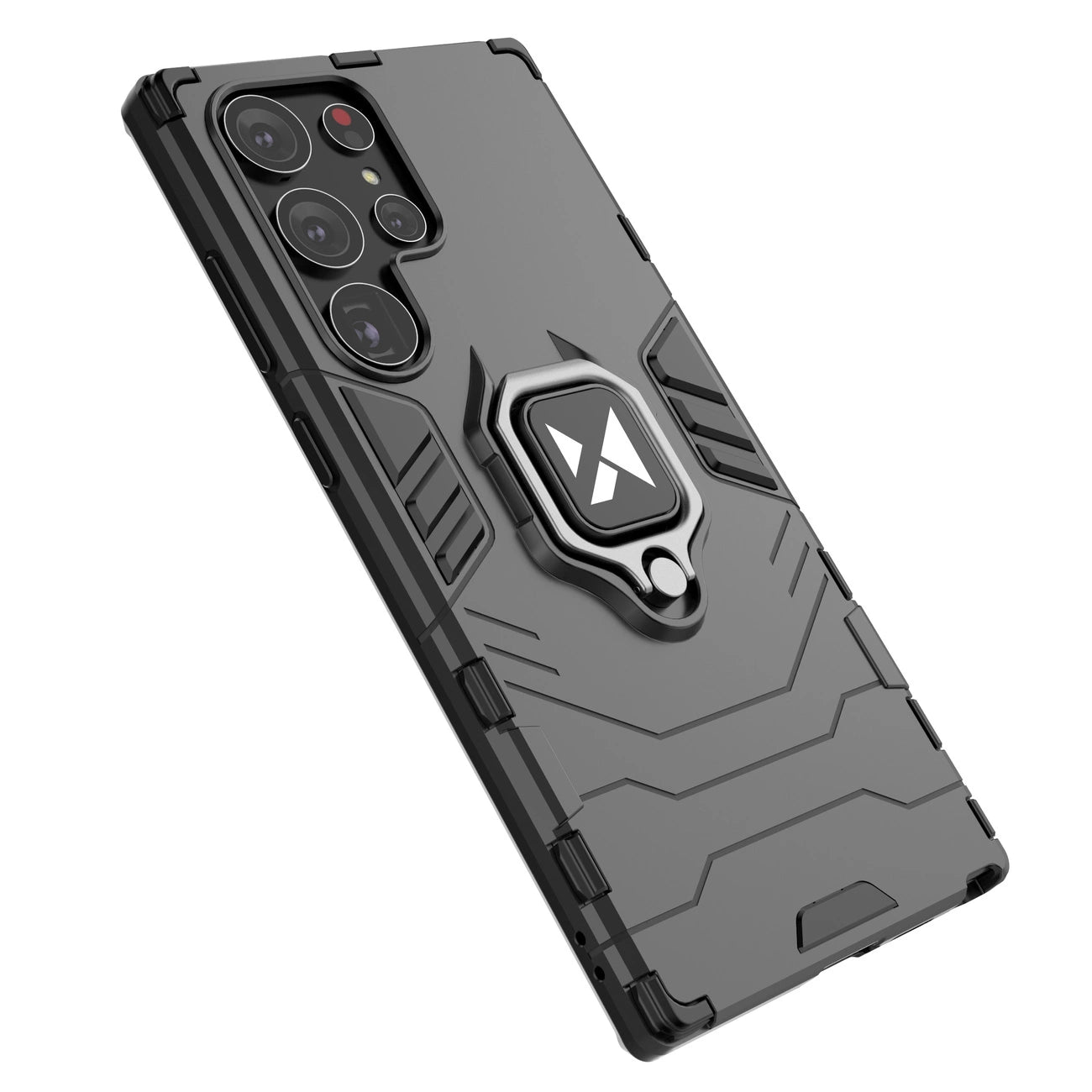 Wozinsky Ring Armor case for Samsung Galaxy S23 Ultra armored cover magnetic holder ring black_11