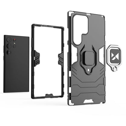 Wozinsky Ring Armor case for Samsung Galaxy S23 Ultra armored cover magnetic holder ring black_19