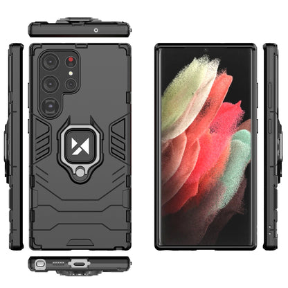 Wozinsky Ring Armor case for Samsung Galaxy S23 Ultra armored cover magnetic holder ring black_10