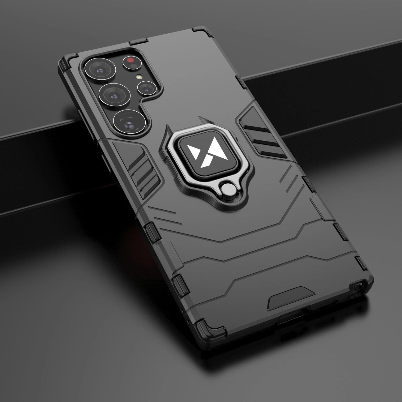 Wozinsky Ring Armor case for Samsung Galaxy S23 Ultra armored cover magnetic holder ring black_22