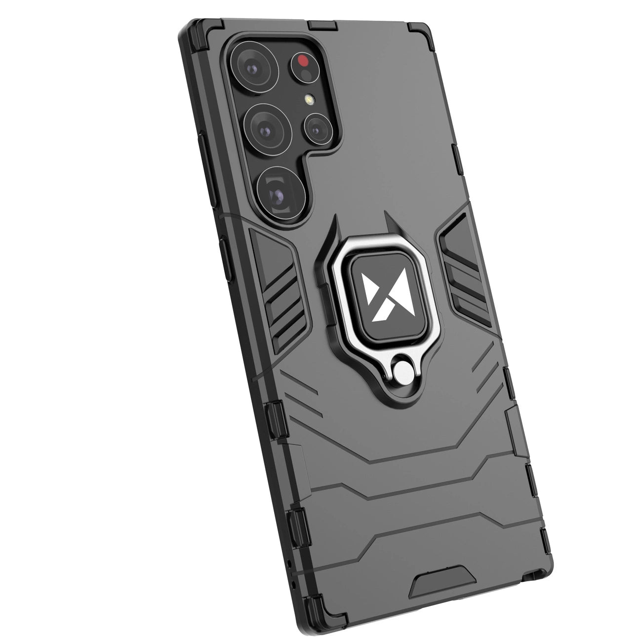 Wozinsky Ring Armor case for Samsung Galaxy S23 Ultra armored cover magnetic holder ring black_12