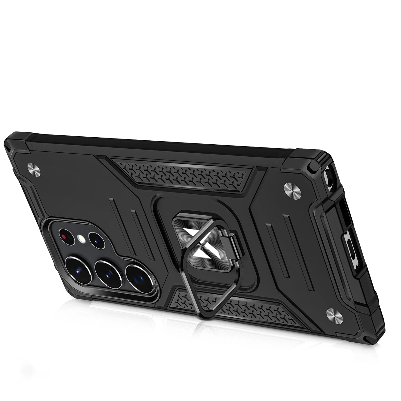 Wozinsky Ring Armor case for Samsung Galaxy S23 Ultra armored cover magnetic holder ring black_3