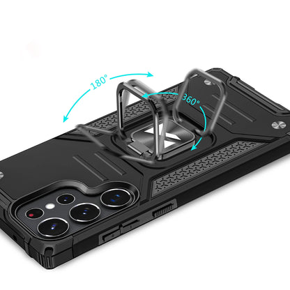 Wozinsky Ring Armor case for Samsung Galaxy S23 Ultra armored cover magnetic holder ring black_4
