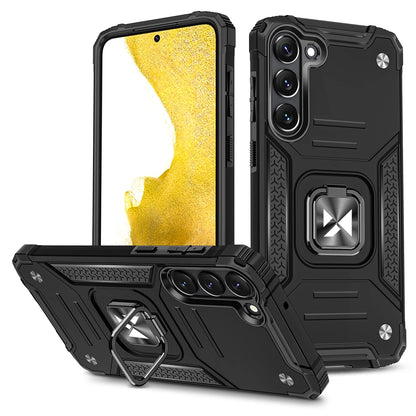 Wozinsky Ring Armor case for Samsung Galaxy S23+ armored cover magnetic holder ring black_0