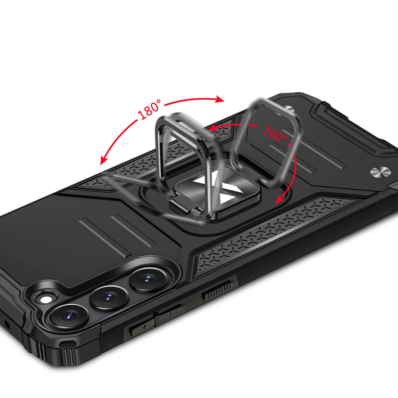 Wozinsky Ring Armor case for Samsung Galaxy S23+ armored cover magnetic holder ring black_4