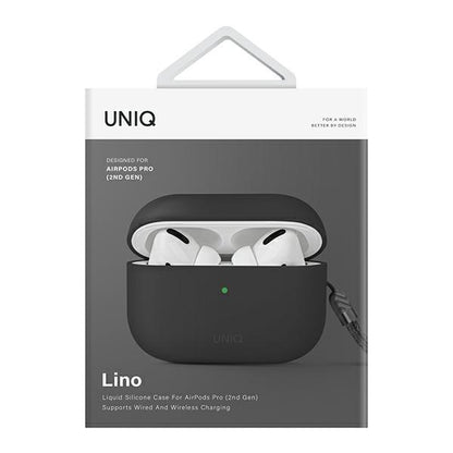 Uniq case for Lino AirPods Pro 2 gen Silicone grey/ash grey_4