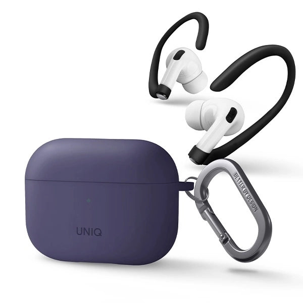 Uniq Nexo case for AirPods Pro 2 + ear hooks - purple_1