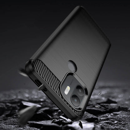 Carbon Case case for Xiaomi Redmi A1+ flexible silicone carbon cover black_3