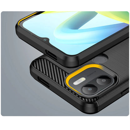 Carbon Case case for Xiaomi Redmi A1+ flexible silicone carbon cover black_5