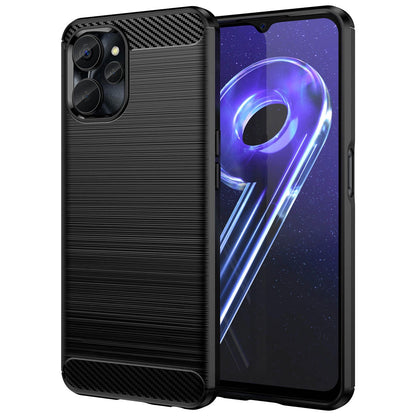 Carbon Case for Realme 10 5G / Realme 9i 5G Flexible Silicone Carbon Cover Black_1