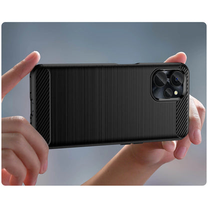Carbon Case for Realme 10 5G / Realme 9i 5G Flexible Silicone Carbon Cover Black_5