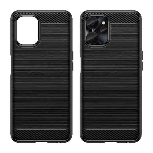 Carbon Case for Realme 10 5G / Realme 9i 5G Flexible Silicone Carbon Cover Black_0