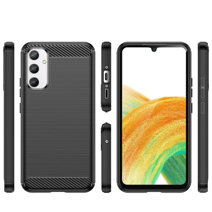 Carbon Case case for Realme 10 Pro flexible silicone carbon cover black_1