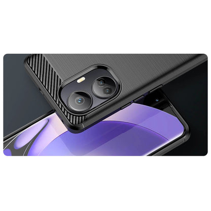 Carbon Case case for Realme 10 Pro+ flexible silicone carbon cover black_7