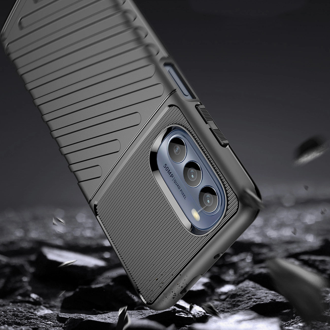 Thunder Case for Motorola Moto G62 5G silicone armor case black_2