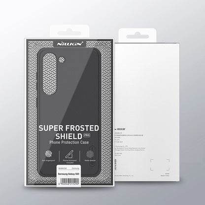 Nillkin Super Frosted Shield Pro case for Samsung Galaxy S23+ armored cover + phone stand red_4