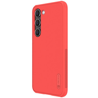 Nillkin Super Frosted Shield Pro case for Samsung Galaxy S23+ armored cover + phone stand red_1