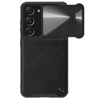 Nillkin CamShield Leather S Case for Samsung Galaxy S23+ cover with camera cover black_0