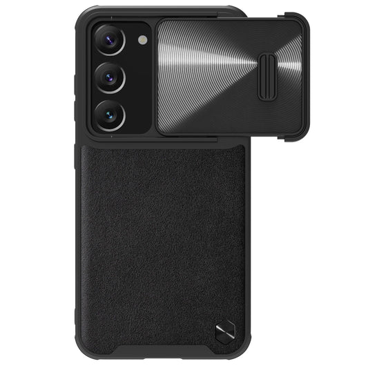 Nillkin CamShield Leather S Case for Samsung Galaxy S23+ cover with camera cover black_0