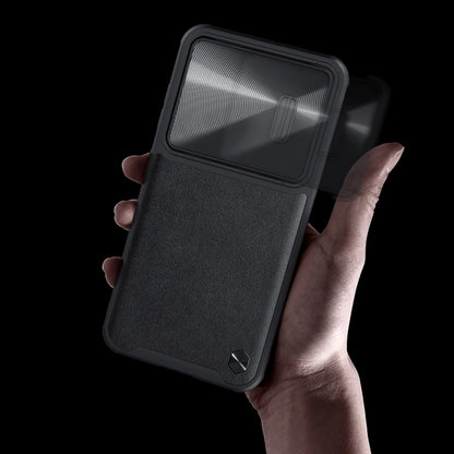 Nillkin CamShield Leather S Case for Samsung Galaxy S23+ cover with camera cover black_16