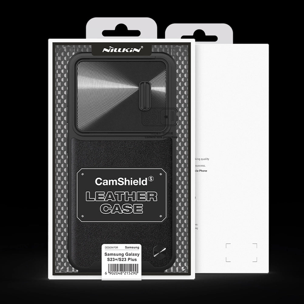 Nillkin CamShield Leather S Case for Samsung Galaxy S23+ cover with camera cover black_8