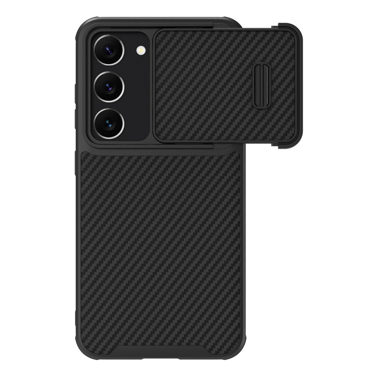 Nillkin Synthetic Fiber S Case for Samsung Galaxy S23, camera cover, black_0
