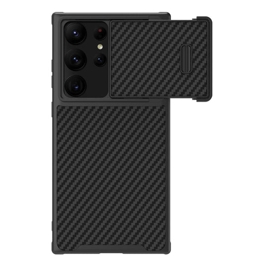 Nillkin Synthetic Fiber S Case for Samsung Galaxy S23 Ultra, camera cover, black_0