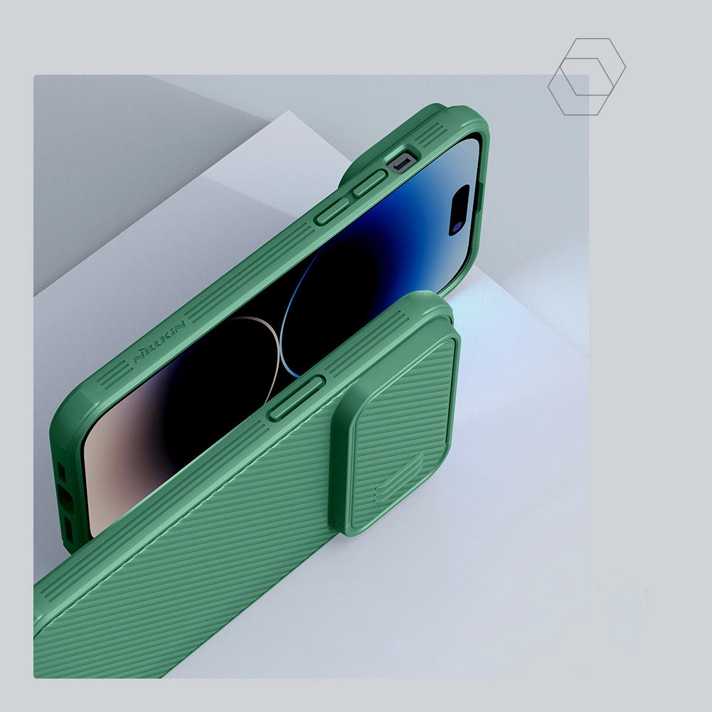 Nillkin CamShield S Case iPhone 14 Pro Max Armored Cover Camera Protector Green_11
