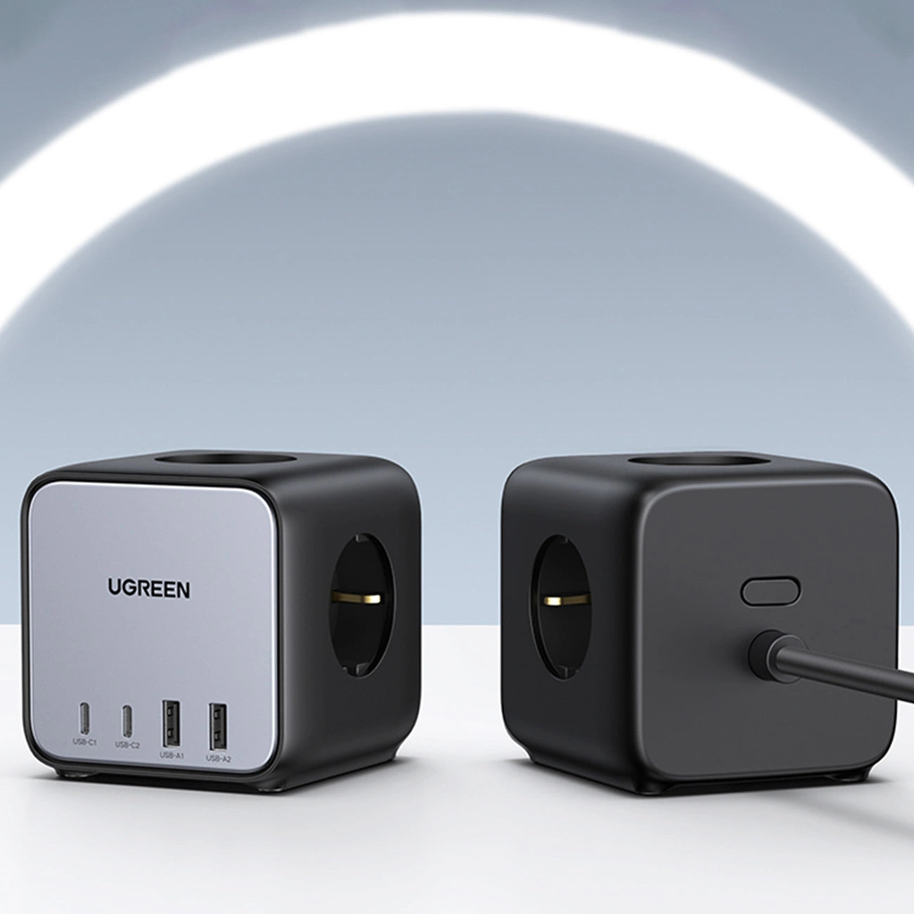 Ugreen cube power strip 65W USB / USB C + 3x AC socket black (CD268)_8