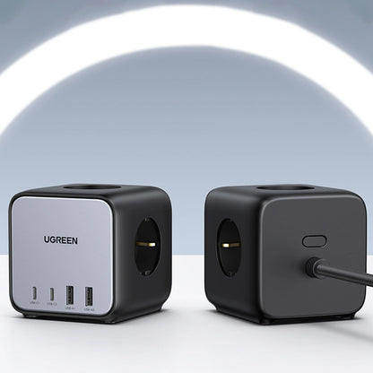 Ugreen cube power strip 65W USB / USB C + 3x AC socket black (CD268)_8