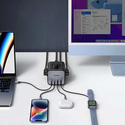 Ugreen cube power strip 65W USB / USB C + 3x AC socket black (CD268)_1