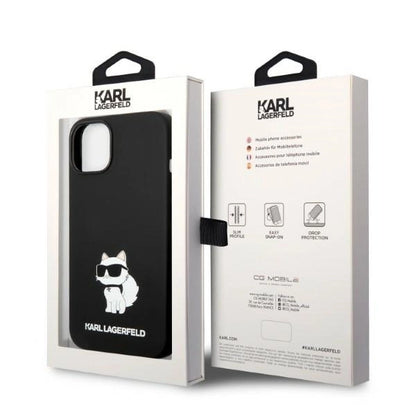 Karl Lagerfeld KLHMP14MSNCHBCK iPhone 14 Plus 6.7" hardcase black/black Silicone Choupette MagSafe_7