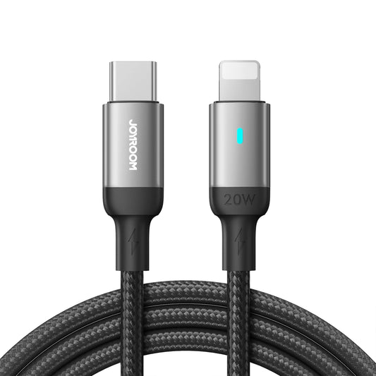 Joyroom S-CL020A10 (black) USB Lightning Type C 20W 1.2m cable_0