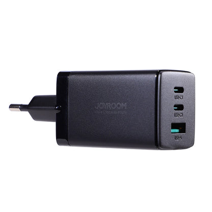 Joyroom fast GaN charger 65W USB-A, 2x USB-C black + USB-C - USB-C cable 100W 1.2m (TCG01)_6