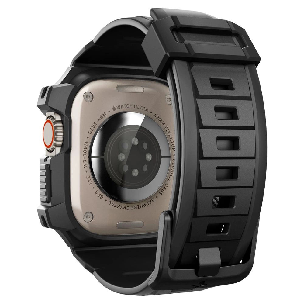 Spigen Rugged Armor Pro Apple Watch Ultra (49mm) Strap Case - Black_9