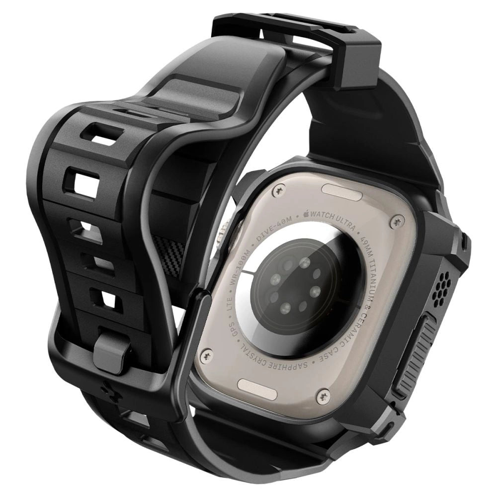 Spigen Rugged Armor Pro Apple Watch Ultra (49mm) Strap Case - Black_11