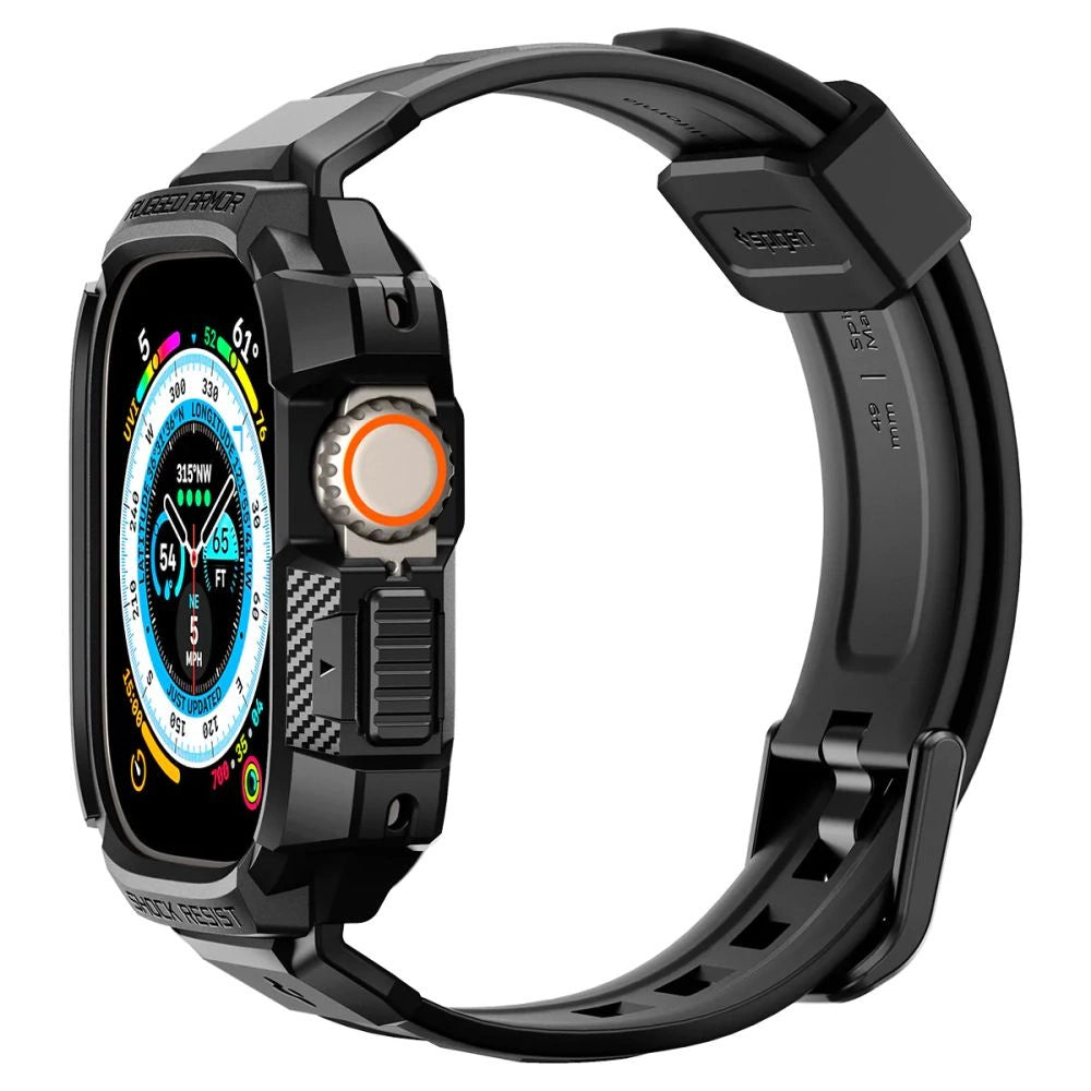 Spigen Rugged Armor Pro Apple Watch Ultra (49mm) Strap Case - Black_13