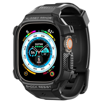 Spigen Rugged Armor Pro Apple Watch Ultra (49mm) Strap Case - Black_1