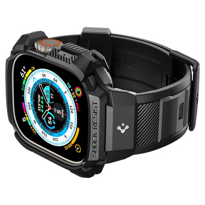 Spigen Rugged Armor Pro Apple Watch Ultra (49mm) Strap Case - Black_7