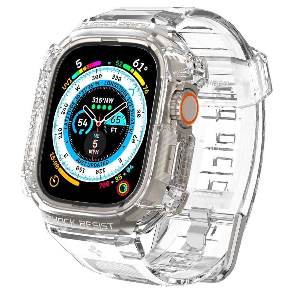 Spigen Rugged Armor Pro Case with Strap for Apple Watch Ultra (49mm) - Clear_0