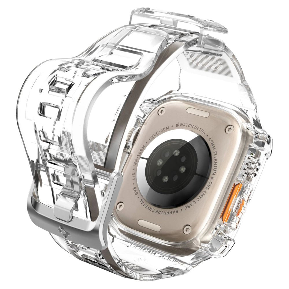 Spigen Rugged Armor Pro Case with Strap for Apple Watch Ultra (49mm) - Clear_10