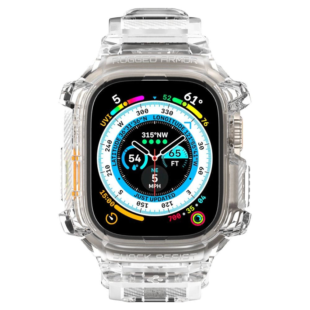 Spigen Rugged Armor Pro Case with Strap for Apple Watch Ultra (49mm) - Clear_2