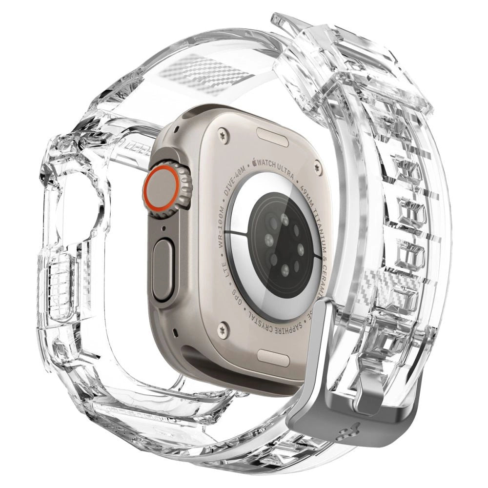 Spigen Rugged Armor Pro Case with Strap for Apple Watch Ultra (49mm) - Clear_3
