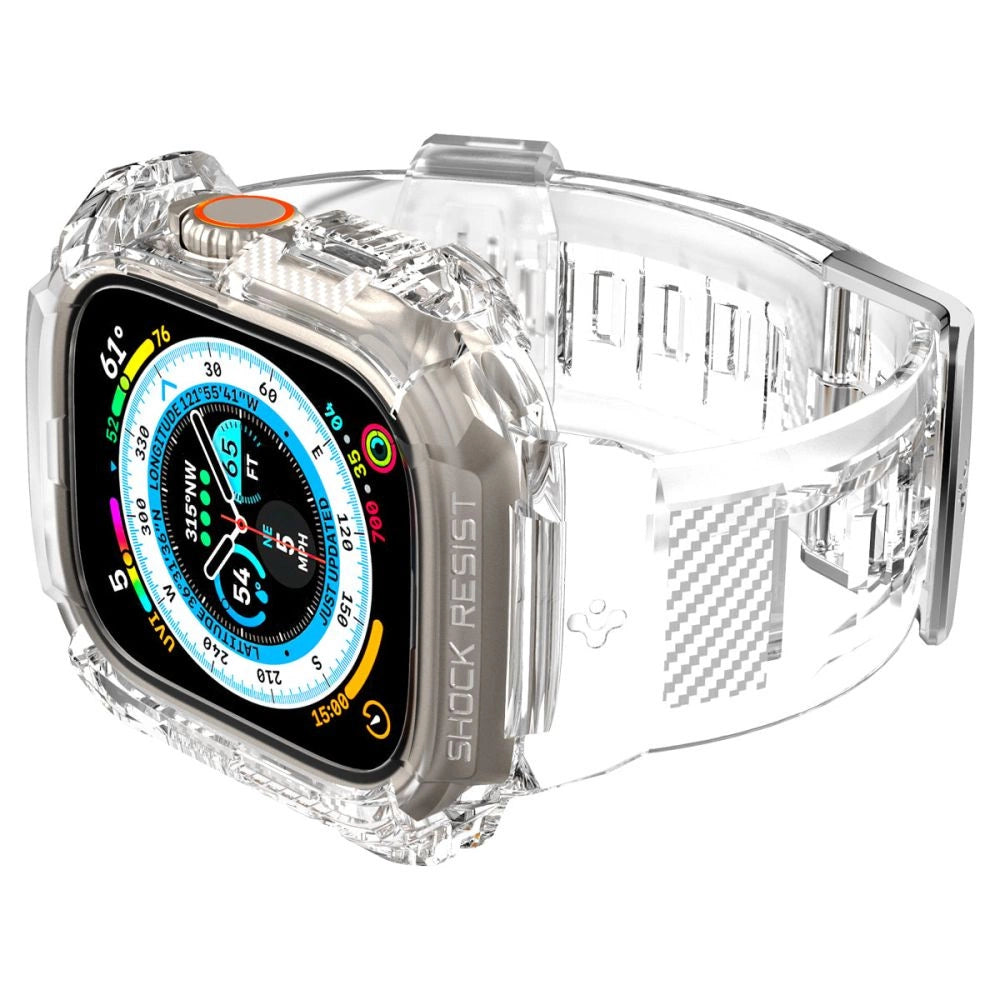 Spigen Rugged Armor Pro Case with Strap for Apple Watch Ultra (49mm) - Clear_8