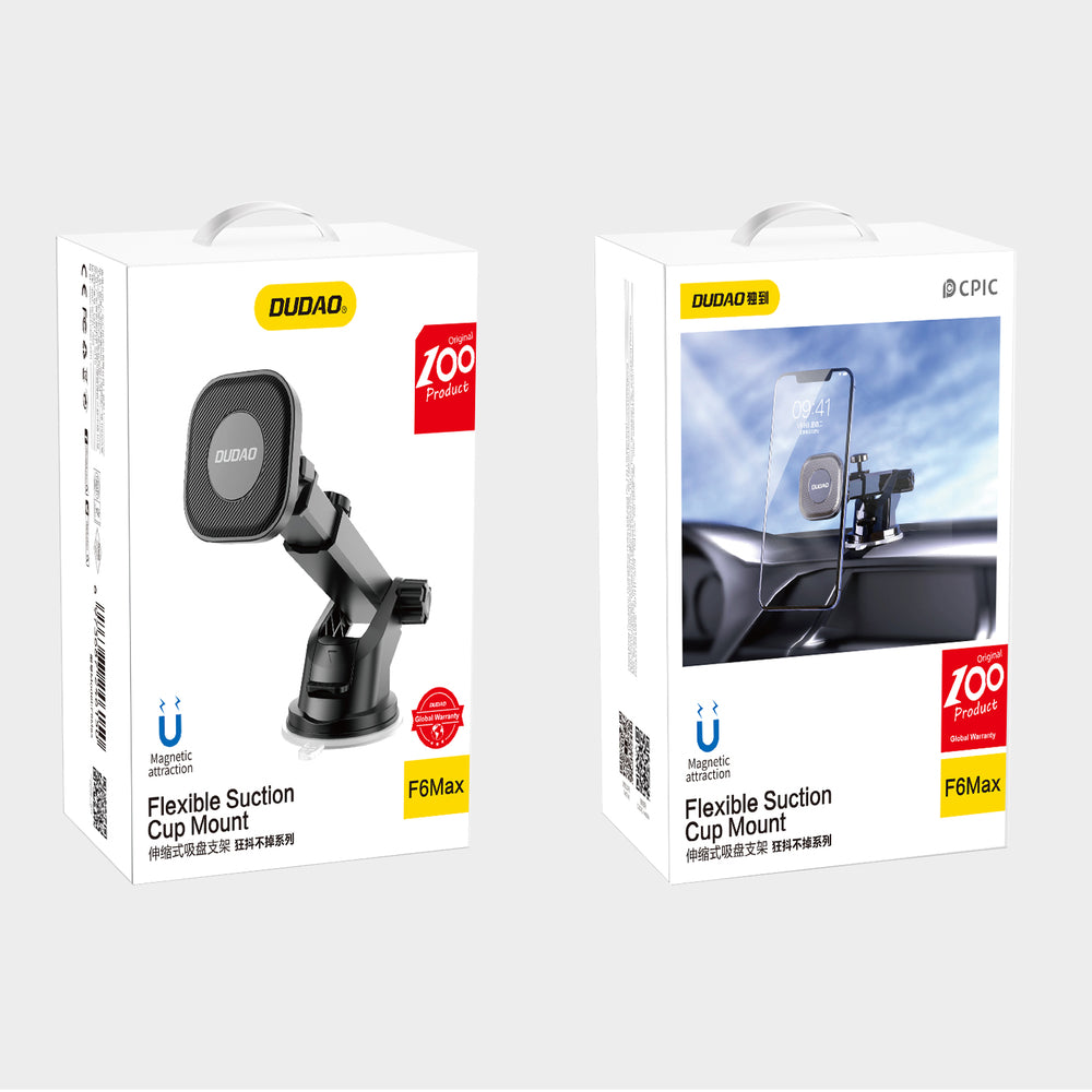 Dudao magnetic car phone holder with telescopic arm black (F6Max)_8